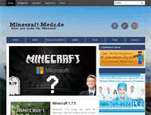 Tablet Screenshot of minecraft-mods.de